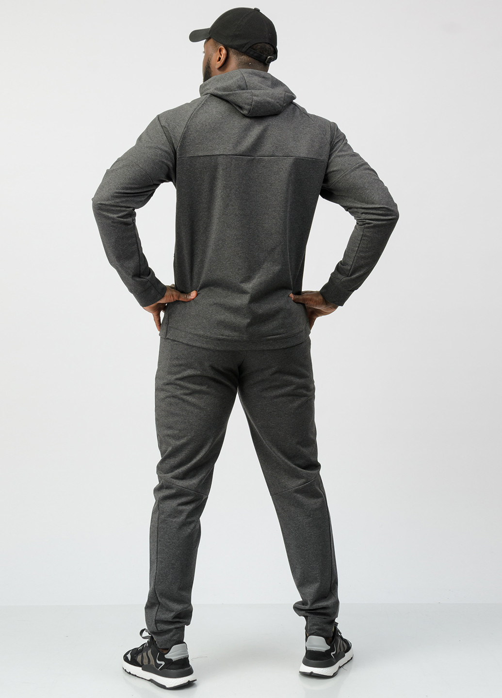 Серый демисезонный костюм (толстовка, брюки) брючный SA-sport