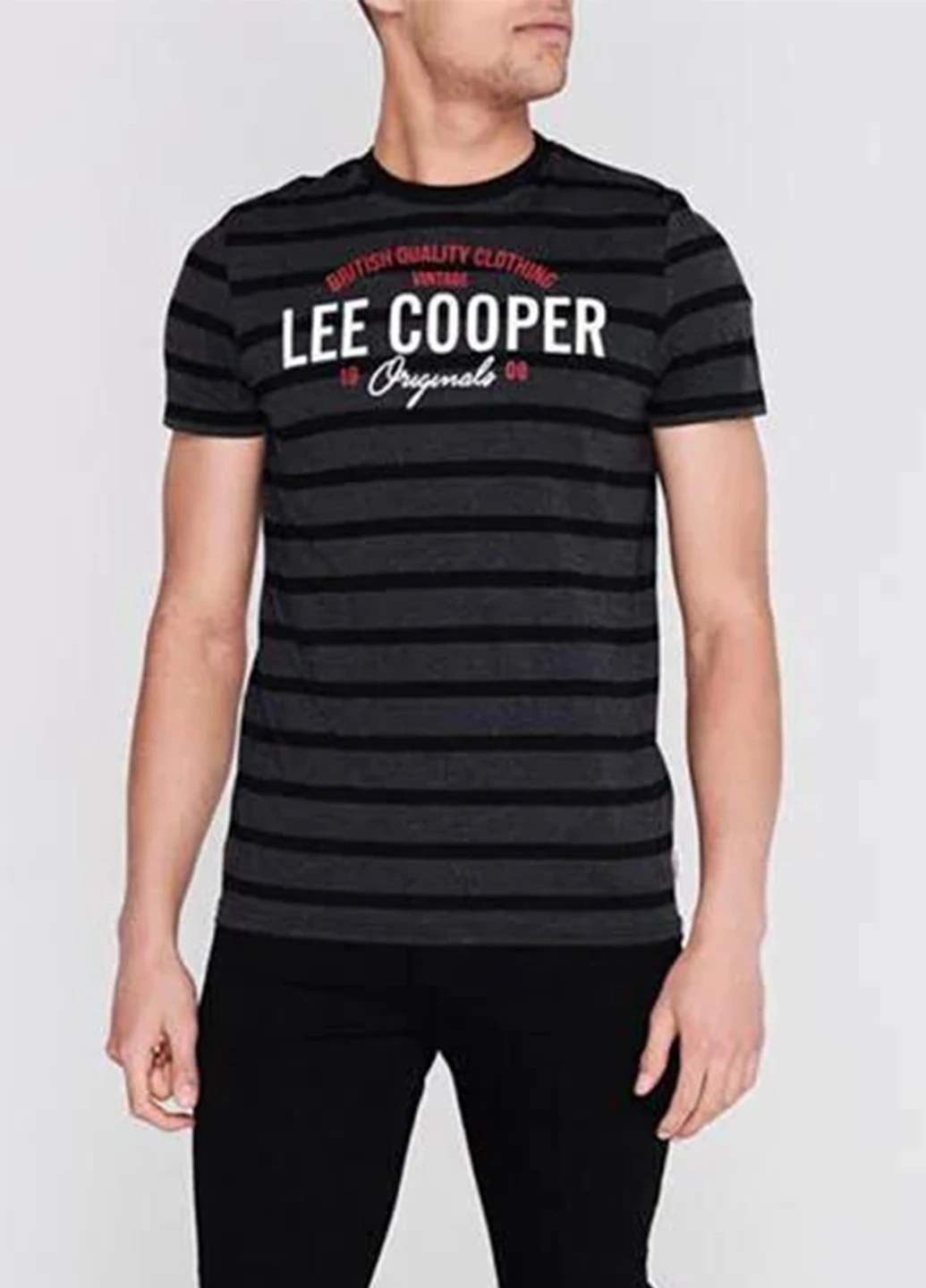 Темно-сіра футболка Lee Cooper