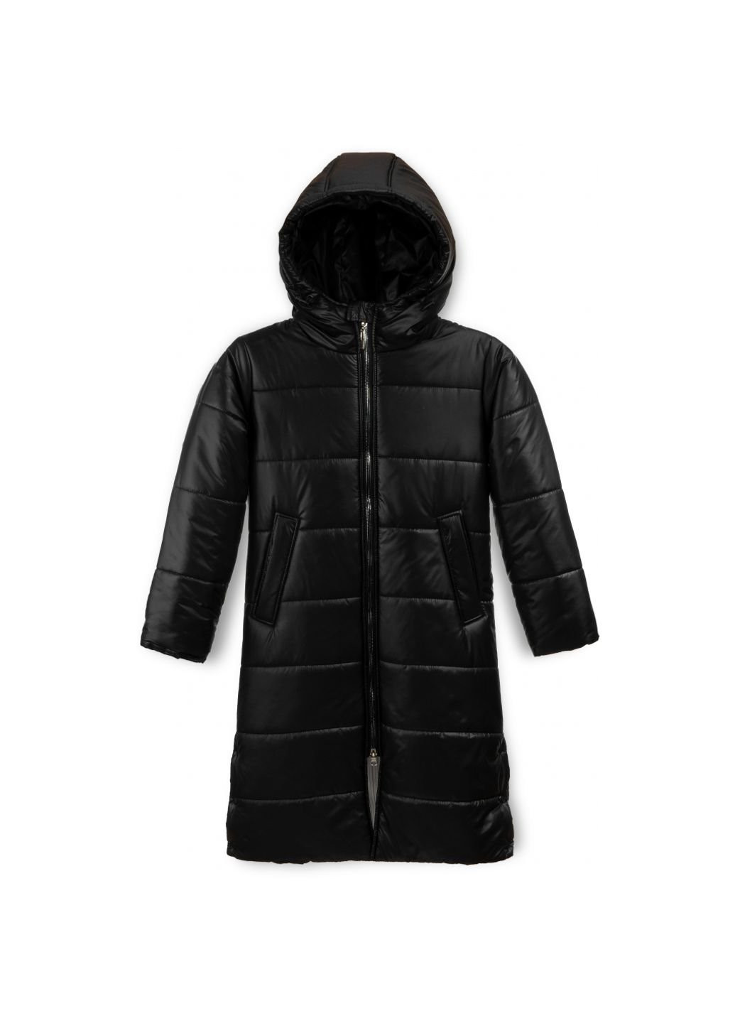 Черная демисезонная куртка пальто "donna" (21705-146g-black) Brilliant