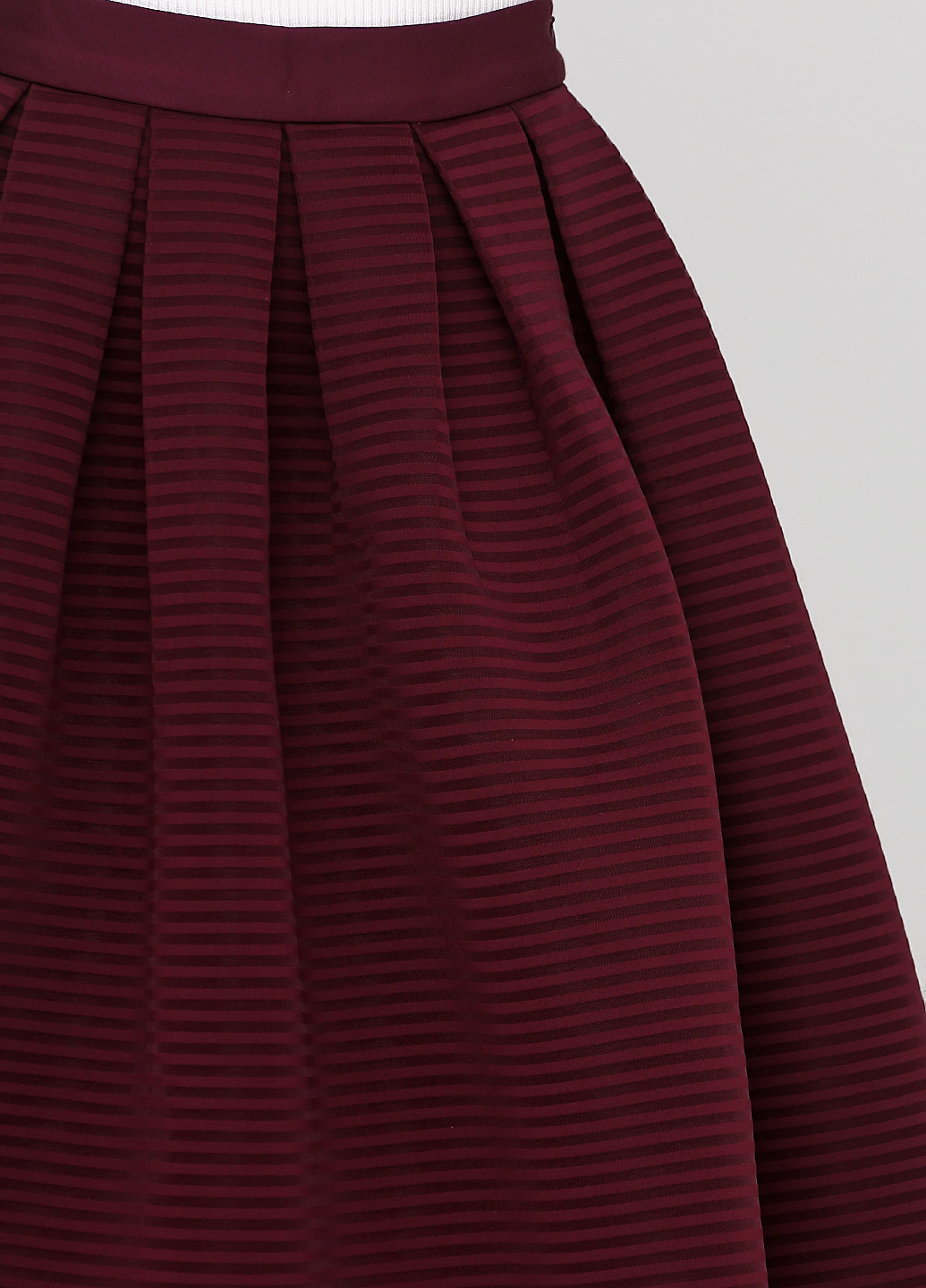 Бордовая кэжуал в полоску юбка Vero Moda колокол