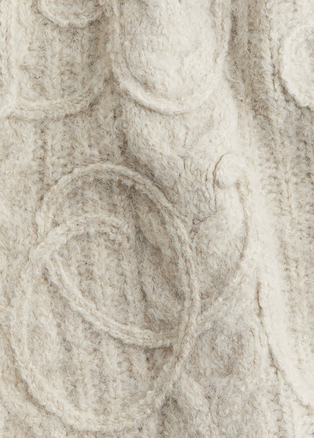 Светло-бежевый зимний джемпер джемпер H&M