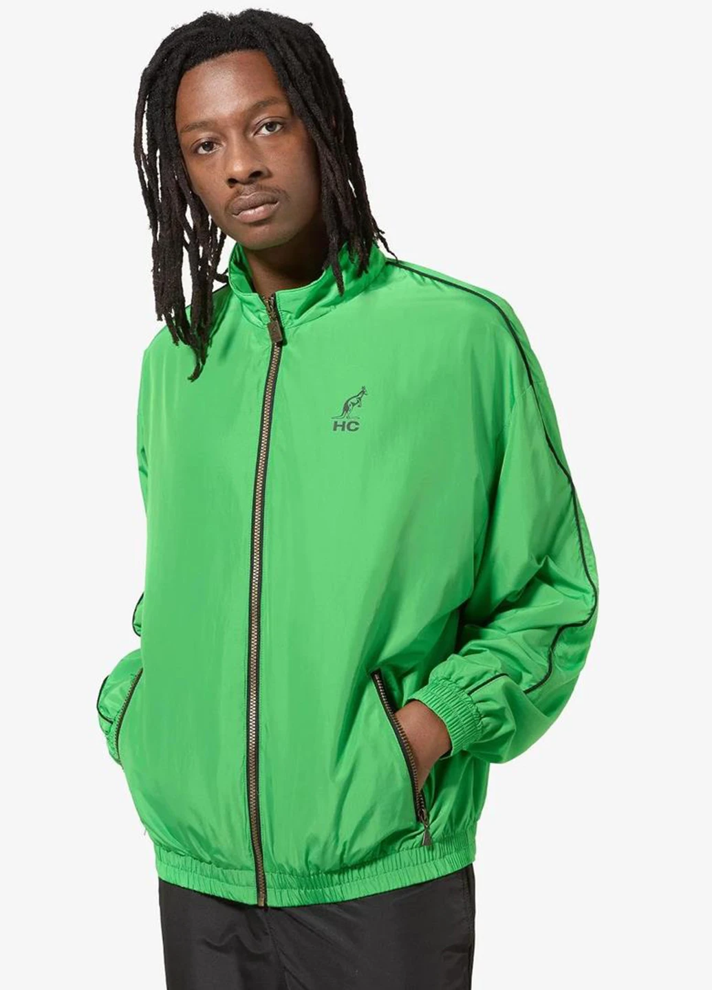 Зеленая демисезонная ветровка Australian Zoom Track Jacket