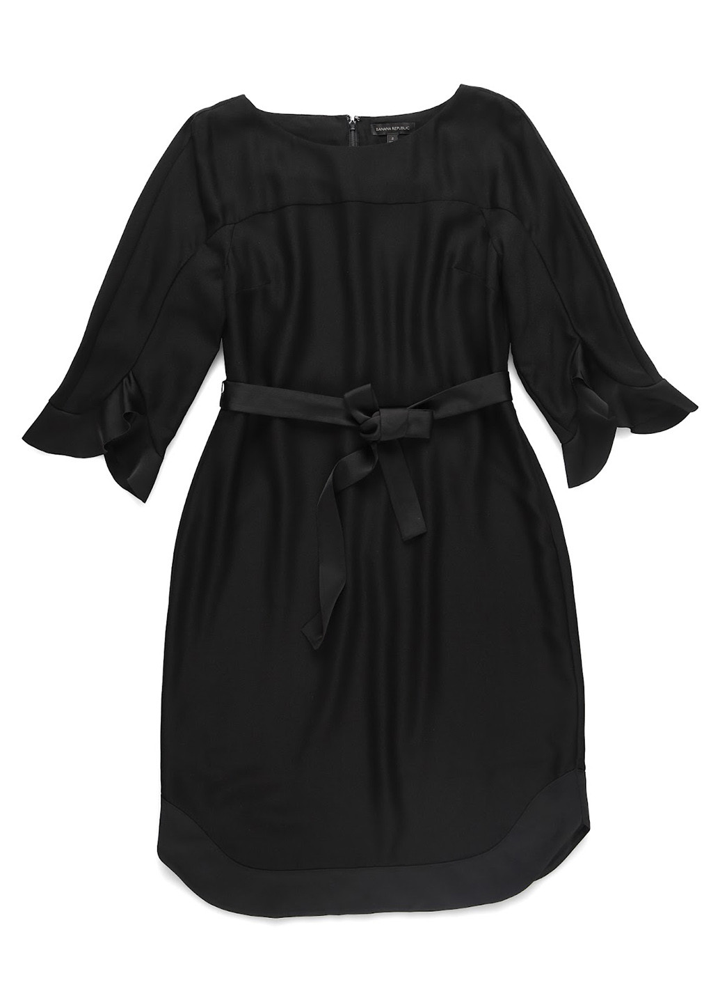 Черное кэжуал платье а-силуэт Banana Republic однотонное