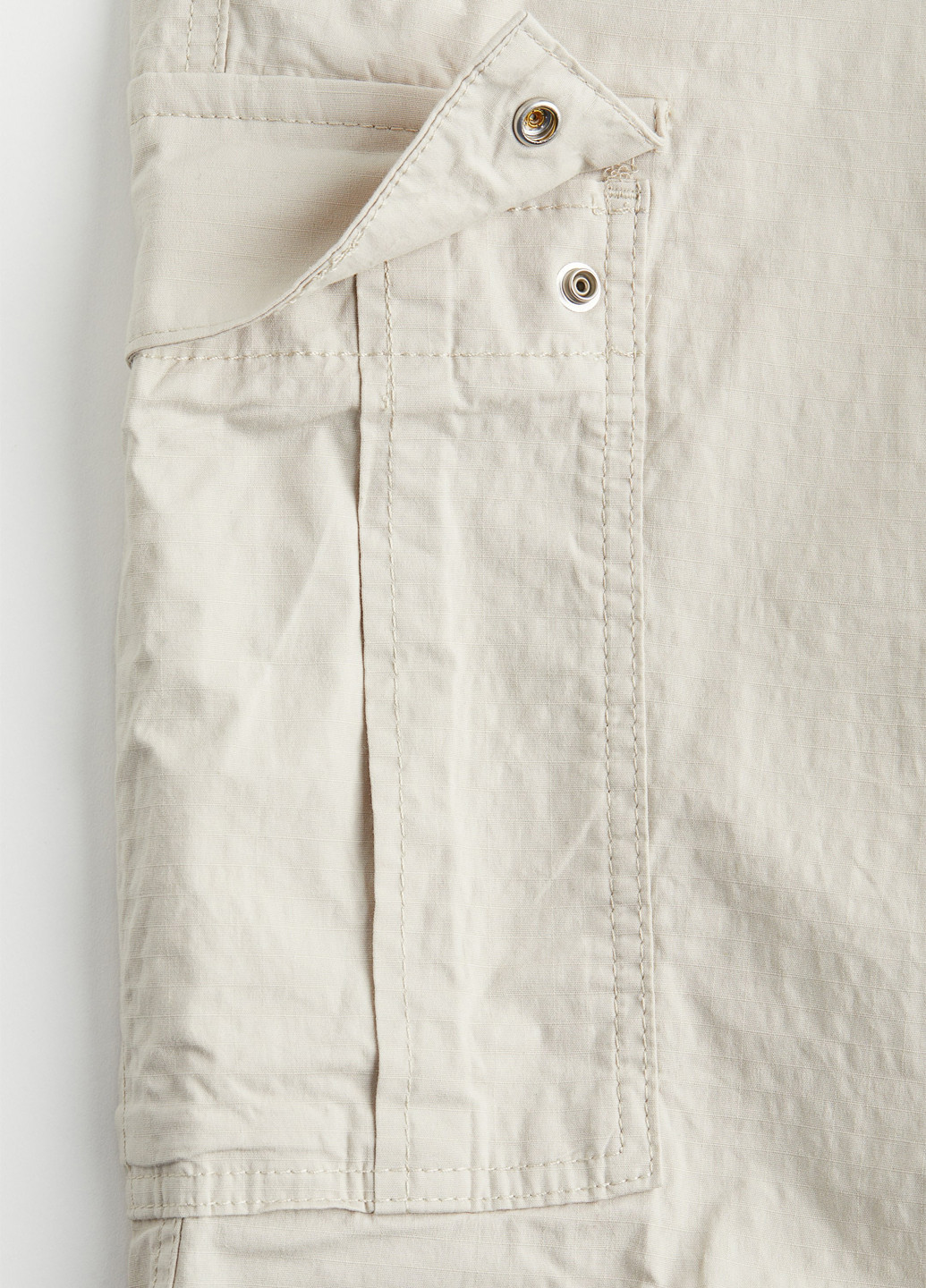 Светло-бежевые спортивные, кэжуал демисезонные карго брюки H&M