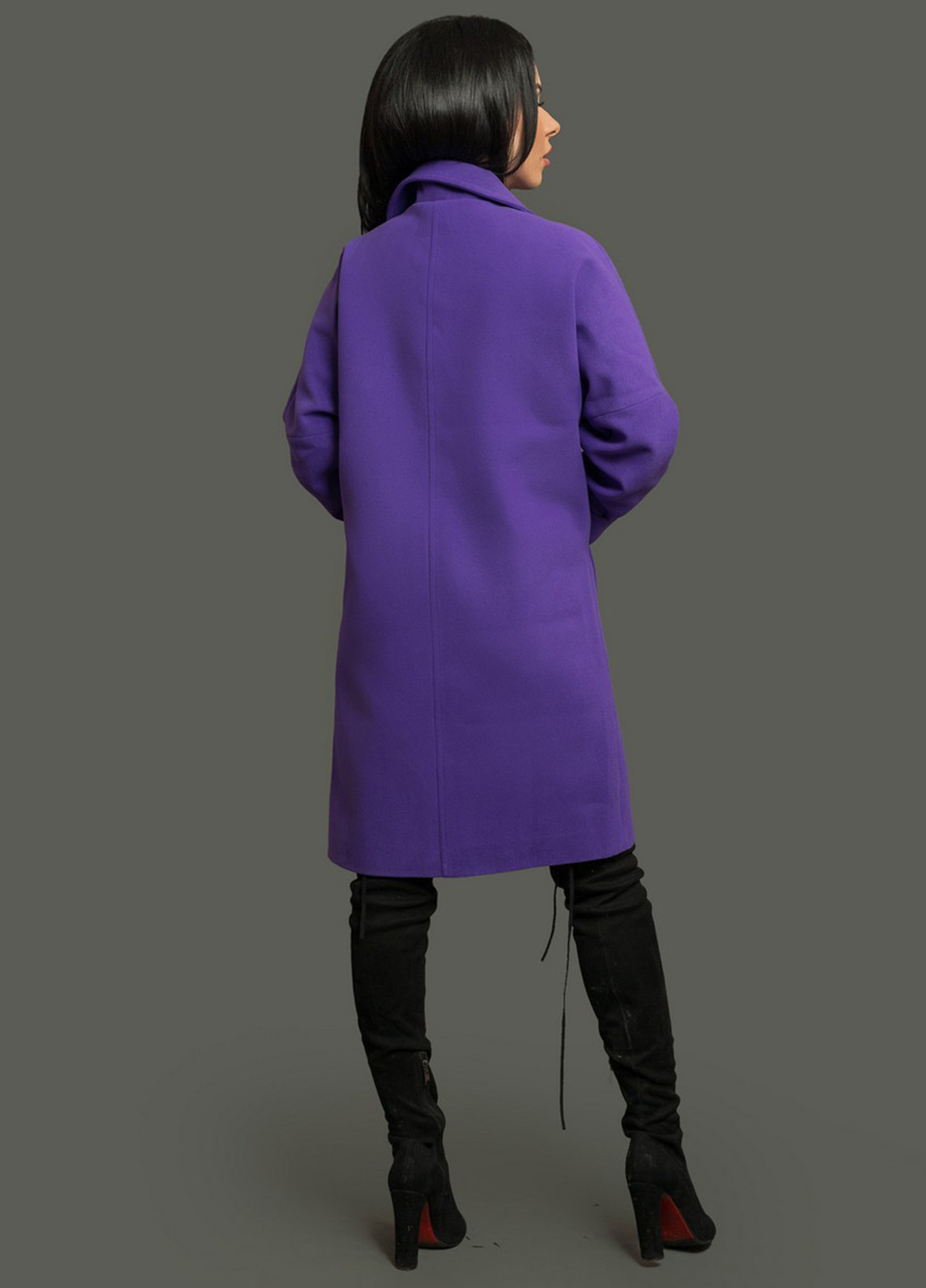 Фиолетовое демисезонное Пальто Modna Anka