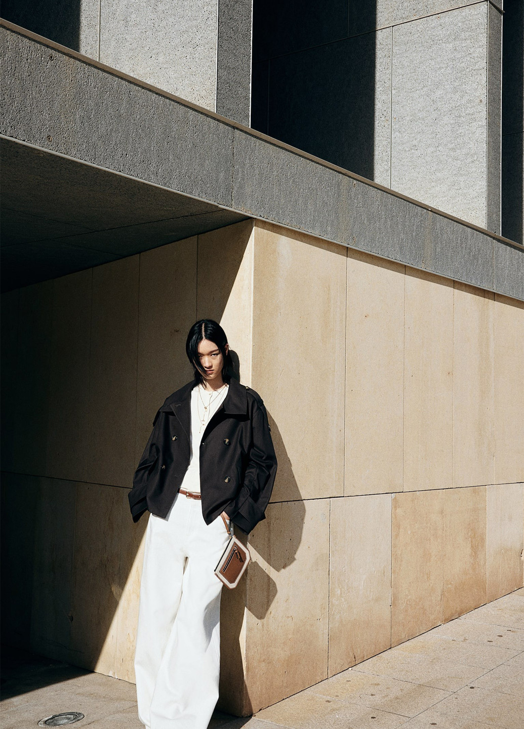 Кремовый демисезонный кардиган H&M