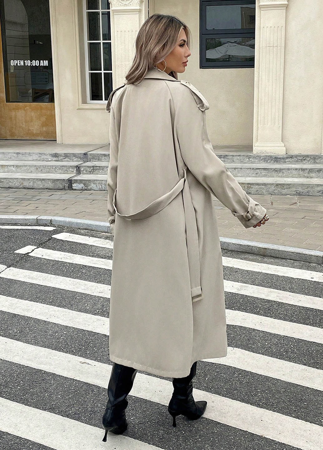 Плащ SHEIN тренчкот на гудзиках демісезон (366268536)