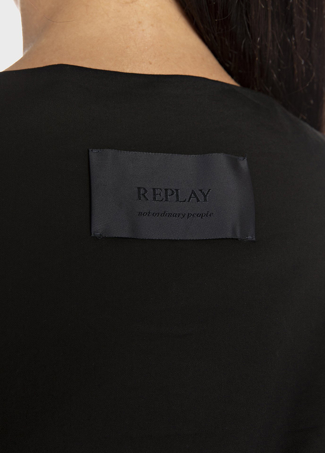 Чорна кежуал сукня Replay однотонна