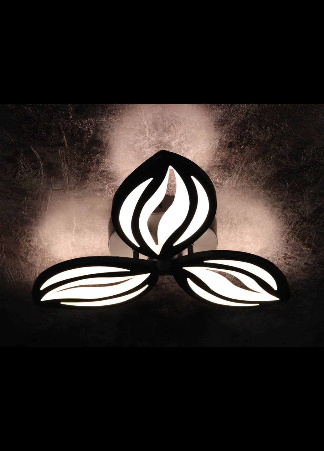 Люстра потолочная LED с пультом A2325/3-bk Черный 9х45х45 см. Handmade (234537968)