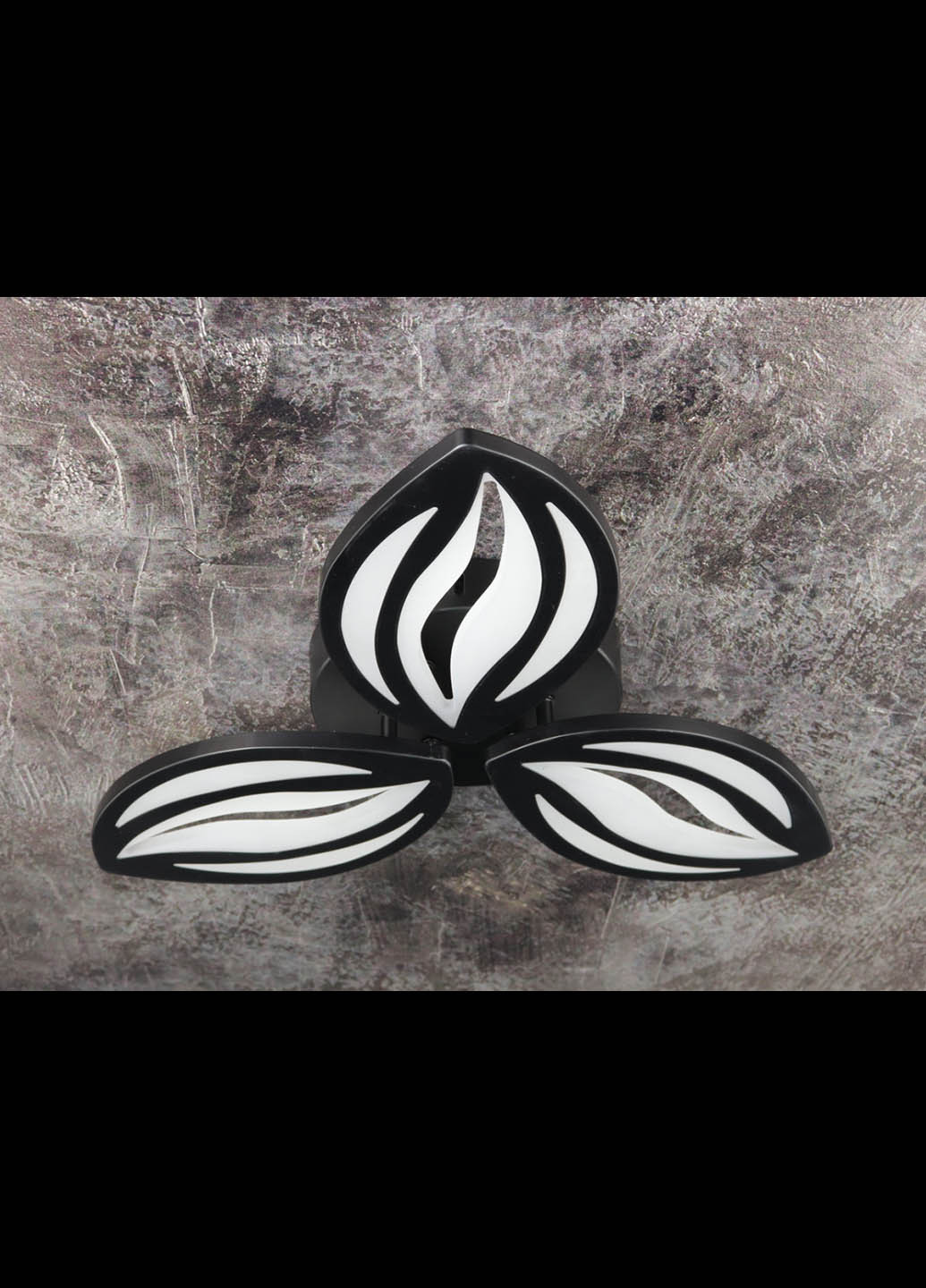 Люстра потолочная LED с пультом A2325/3-bk Черный 9х45х45 см. Handmade (234537968)