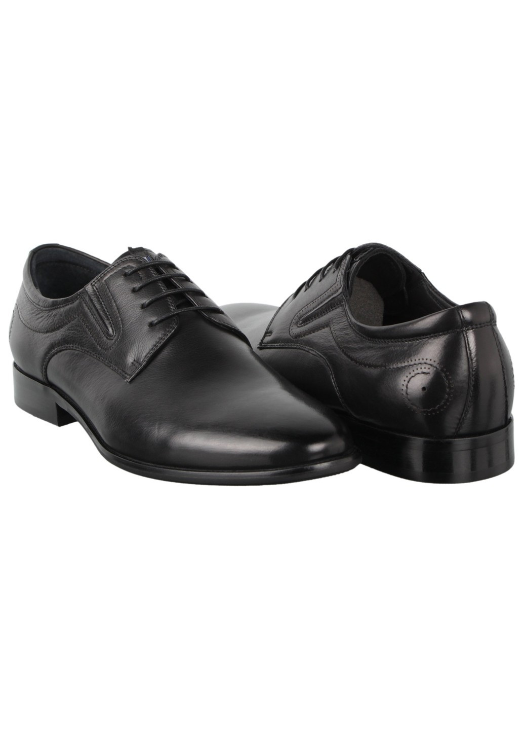 Черные мужские туфли классические 198368 Cosottinni на шнурках