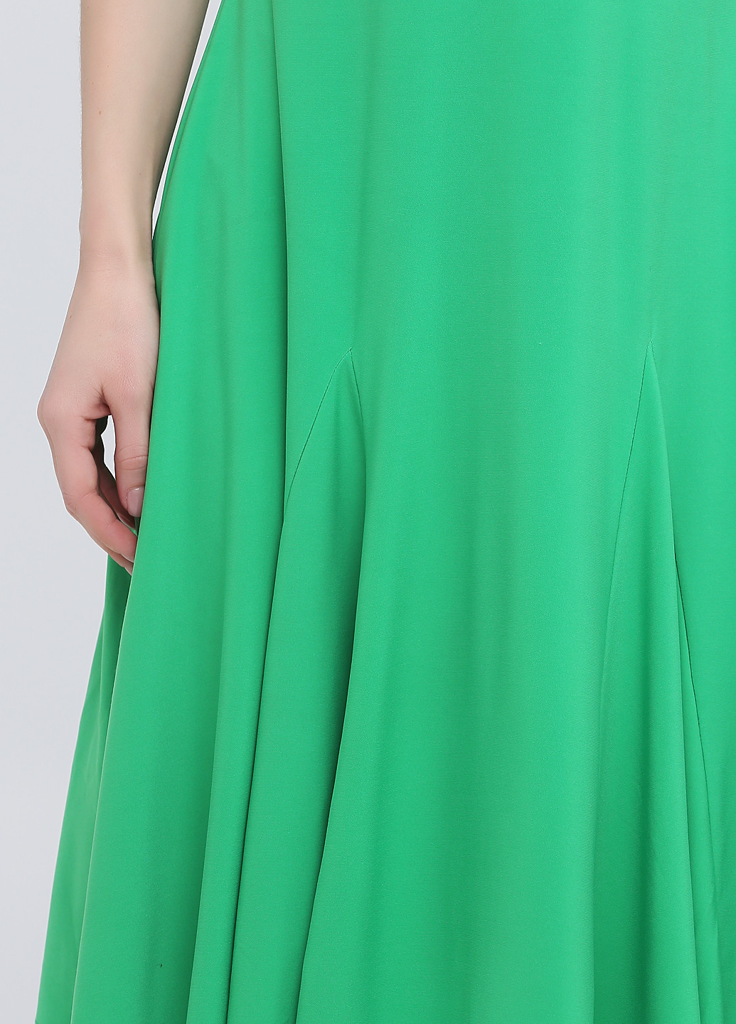 Зелена коктейльна сукня кльош Ralph Lauren однотонна
