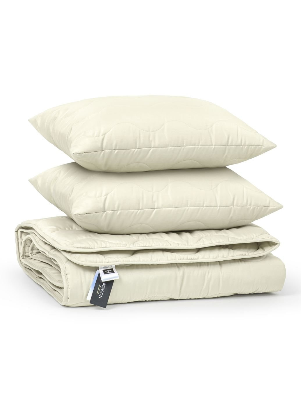 Ковдра MirSon Набір з Тенсель всесезонний №1674 Eco Light Creamy Ковдра + (2200002657808) No Brand (254011394)