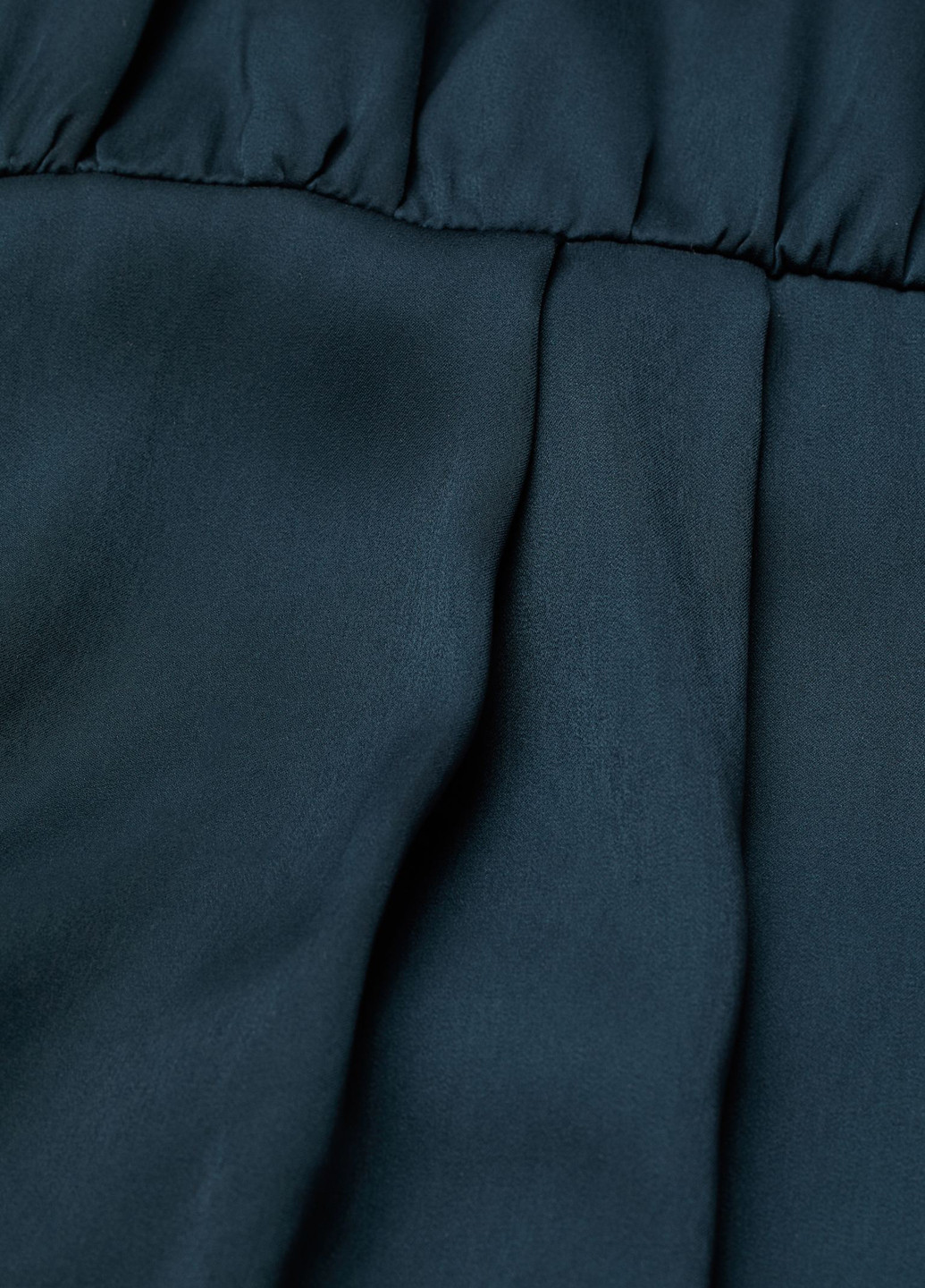 Комбінезон H&M комбінезон-брюки однотонний темно-синій кежуал атлас, поліестер