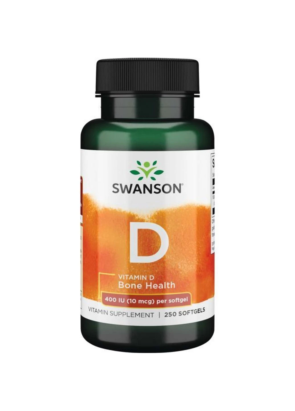 Вітамін Д Vitamin D 400 IU 250 капсул Swanson (255409047)