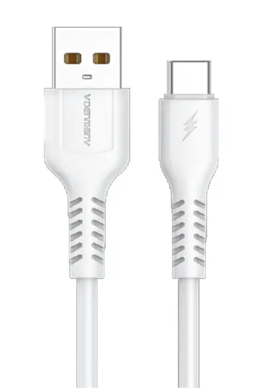 Кабель для зарядки и передачи данных Denmen D42T USB to USB Type C Белый 1 м No Brand (255189496)