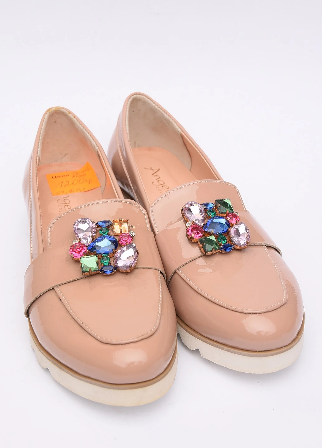 Let's Shop Туфлі лофери бежевий з натуральна шкіра, україна — демісезон (253597412)