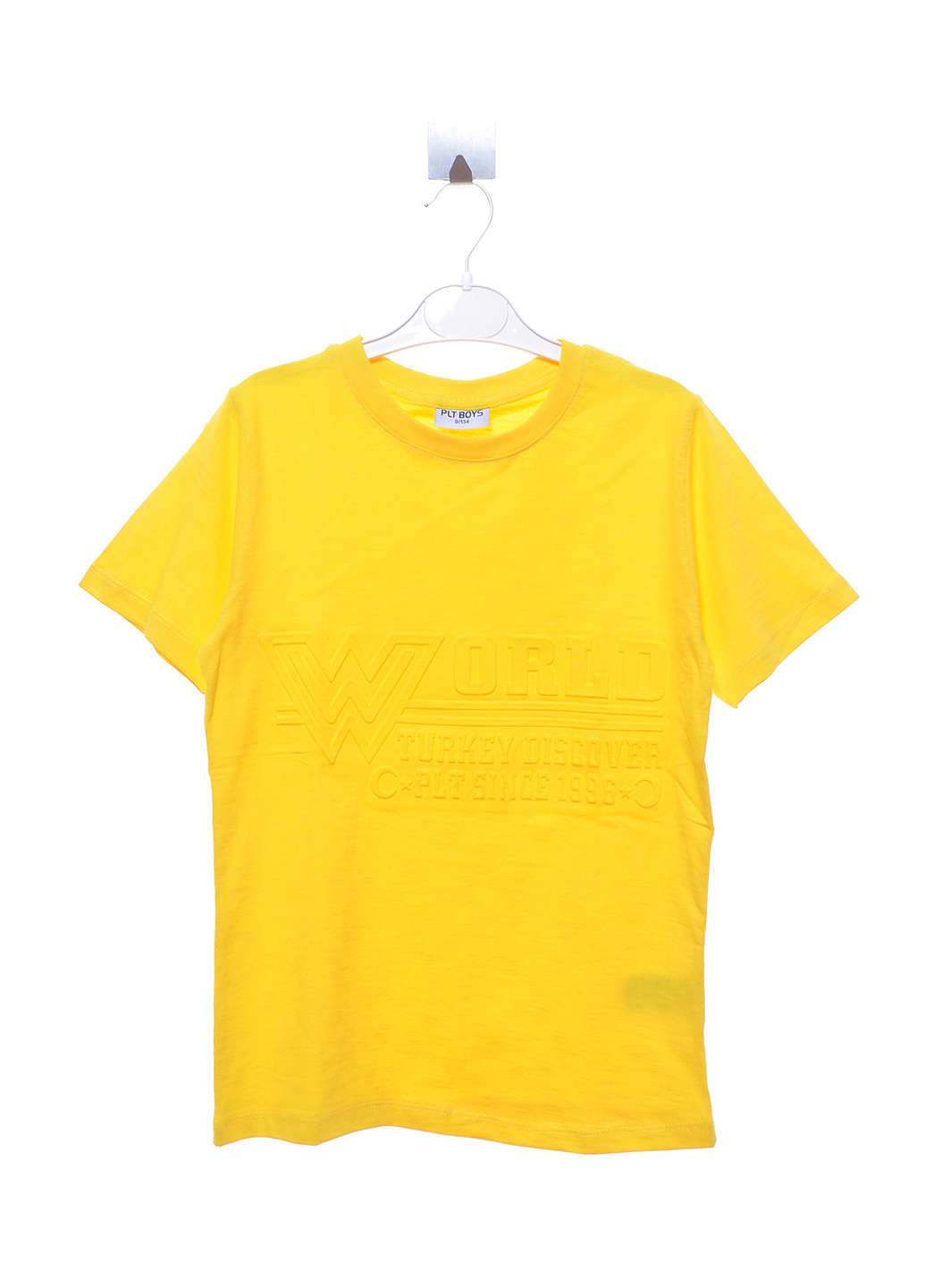 Желтая летняя футболка с коротким рукавом PLT Life