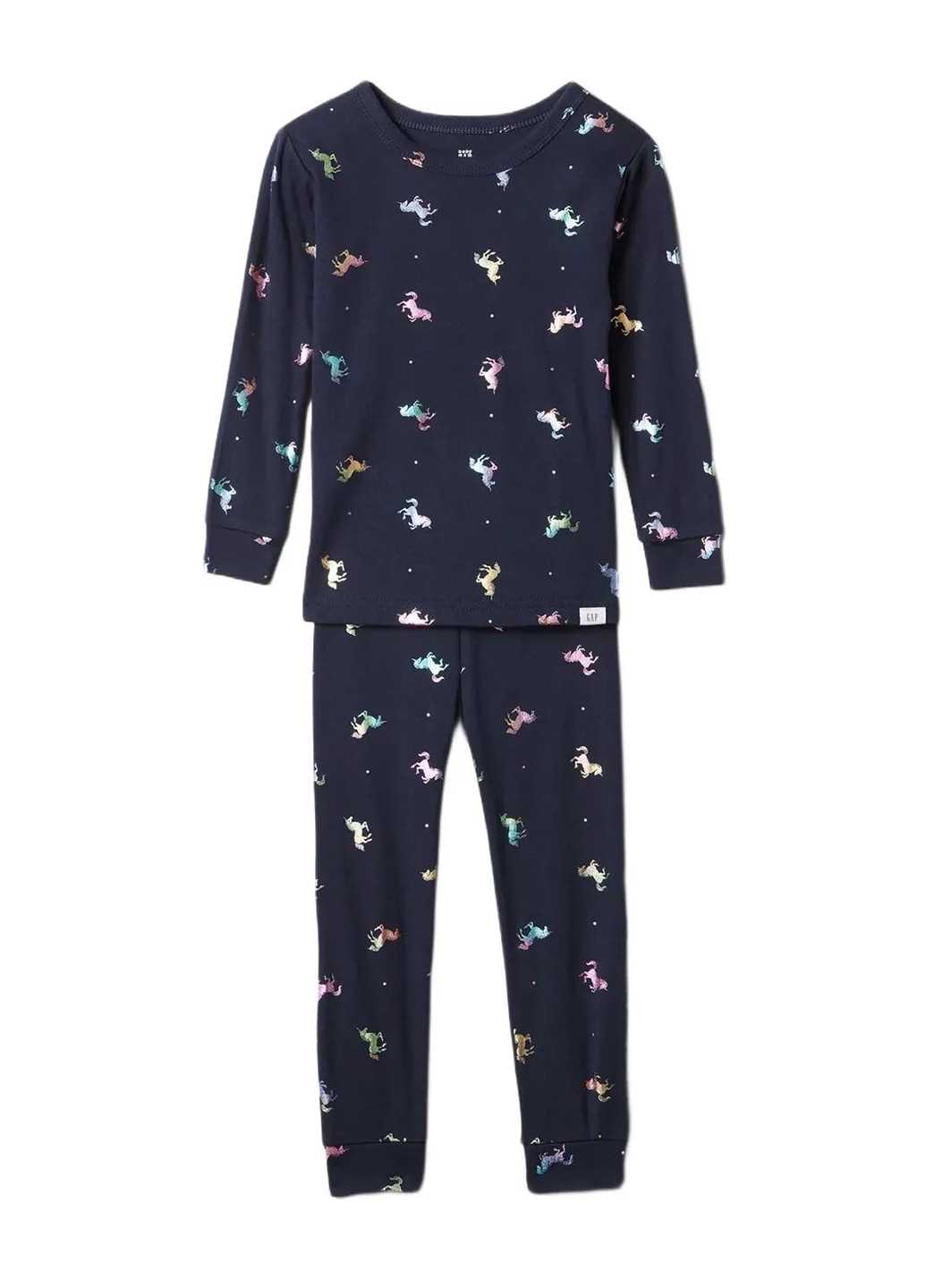 Темно-синя всесезон піжама (лонгслів, штани) лонгслів + брюки Gap