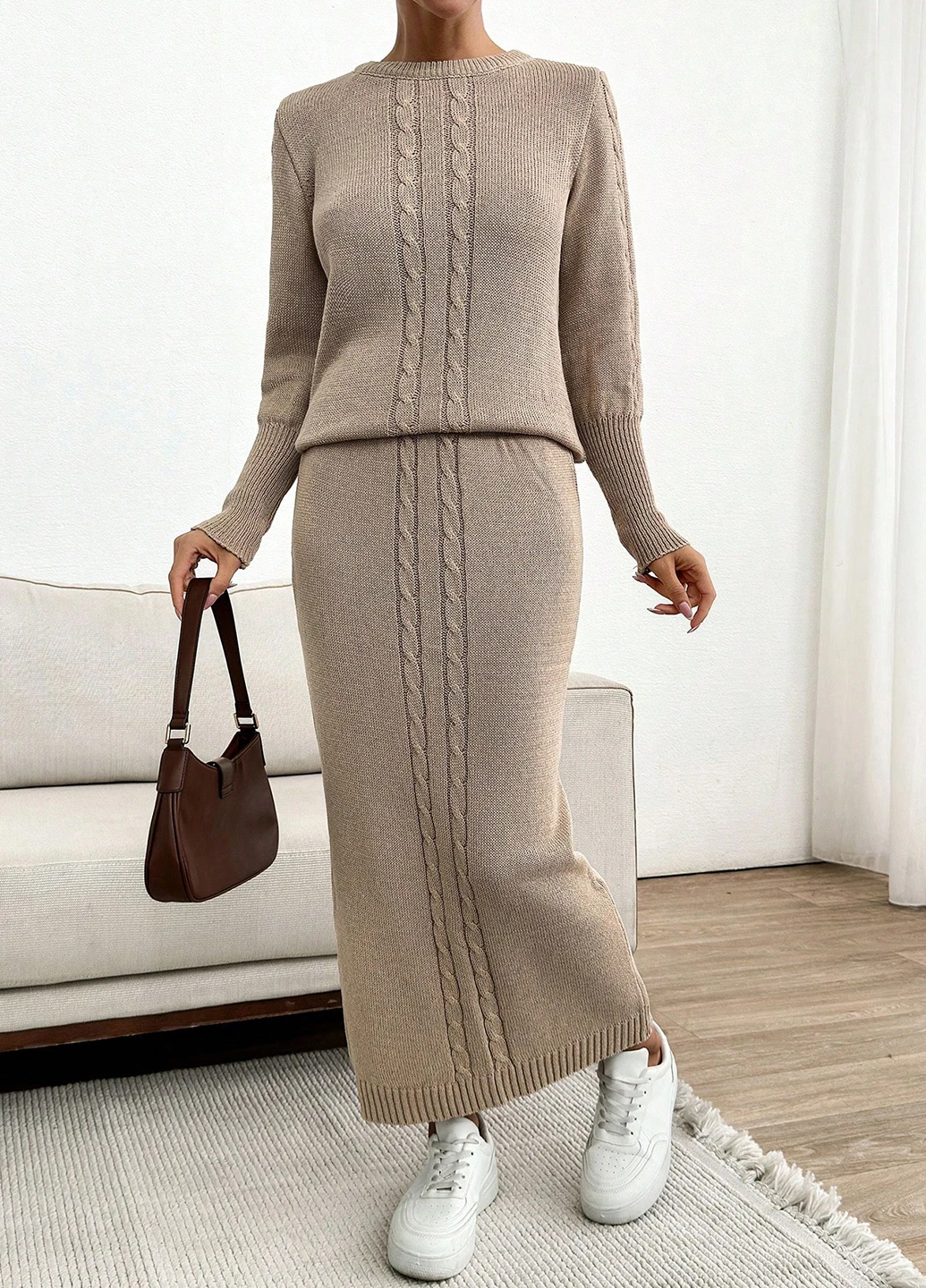 Костюм (светр, спідниця) SHEIN (342405957)