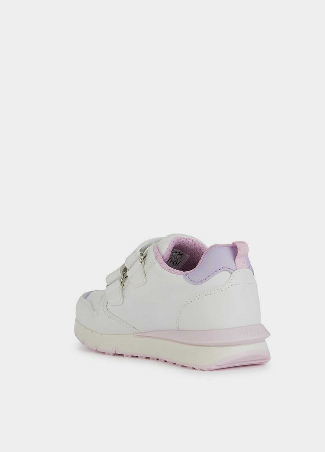 Белые демисезонные кроссовки Geox