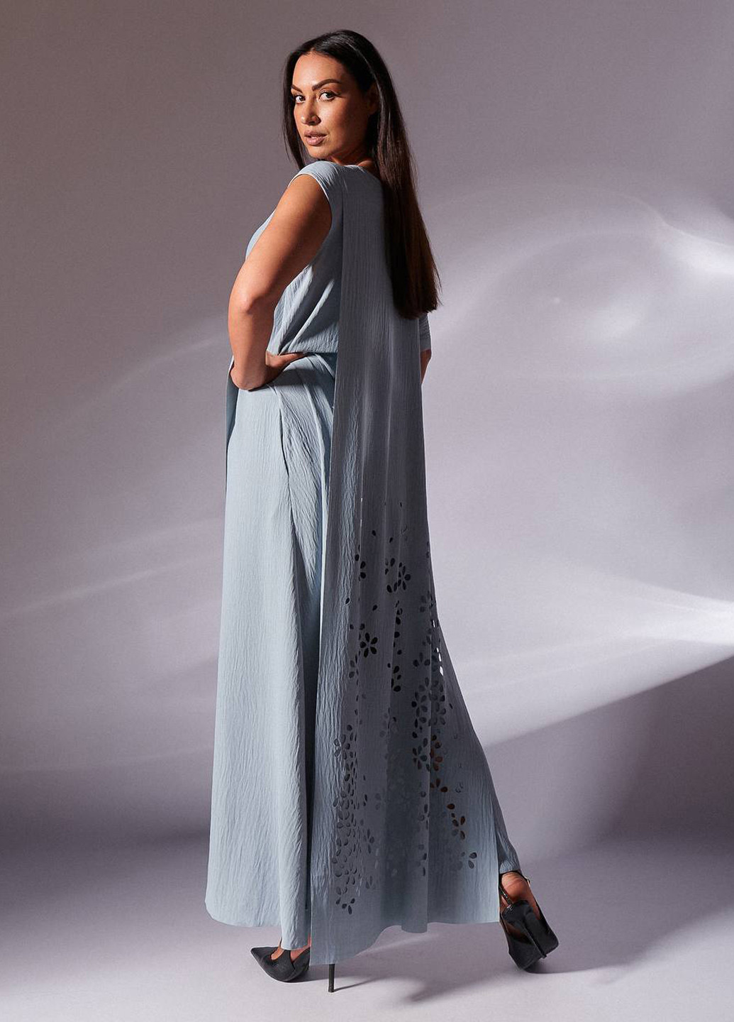 Сіра кежуал сукня оверсайз LibeAmore однотонна