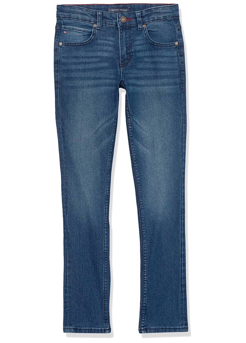 Синие демисезонные прямые джинсы Tommy Hilfiger