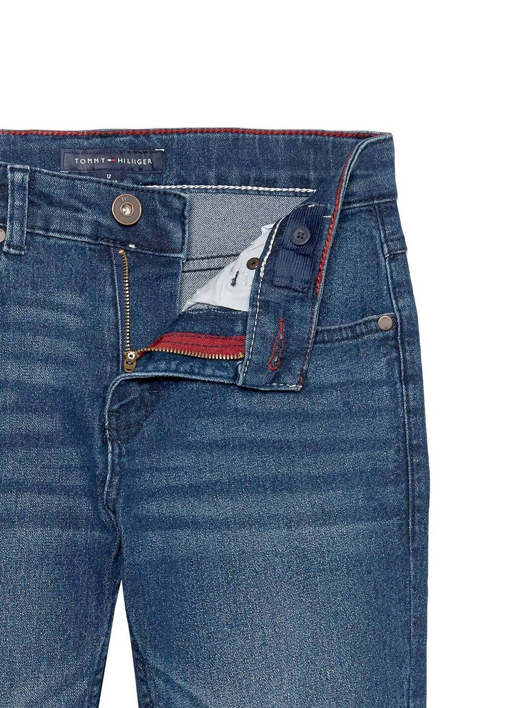 Синие демисезонные прямые джинсы Tommy Hilfiger