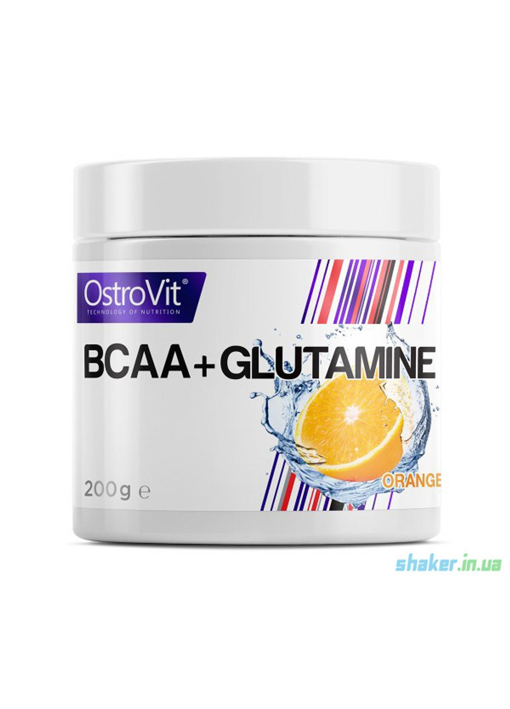 БЦАА 100% BCAA+Glutamine (500 г) островит с глютамином pure Ostrovit (255362842)