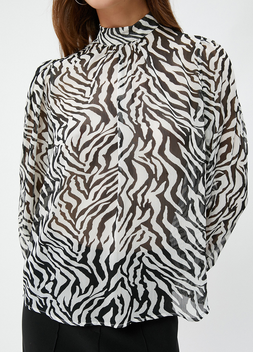 Чорно-біла блуза KOTON