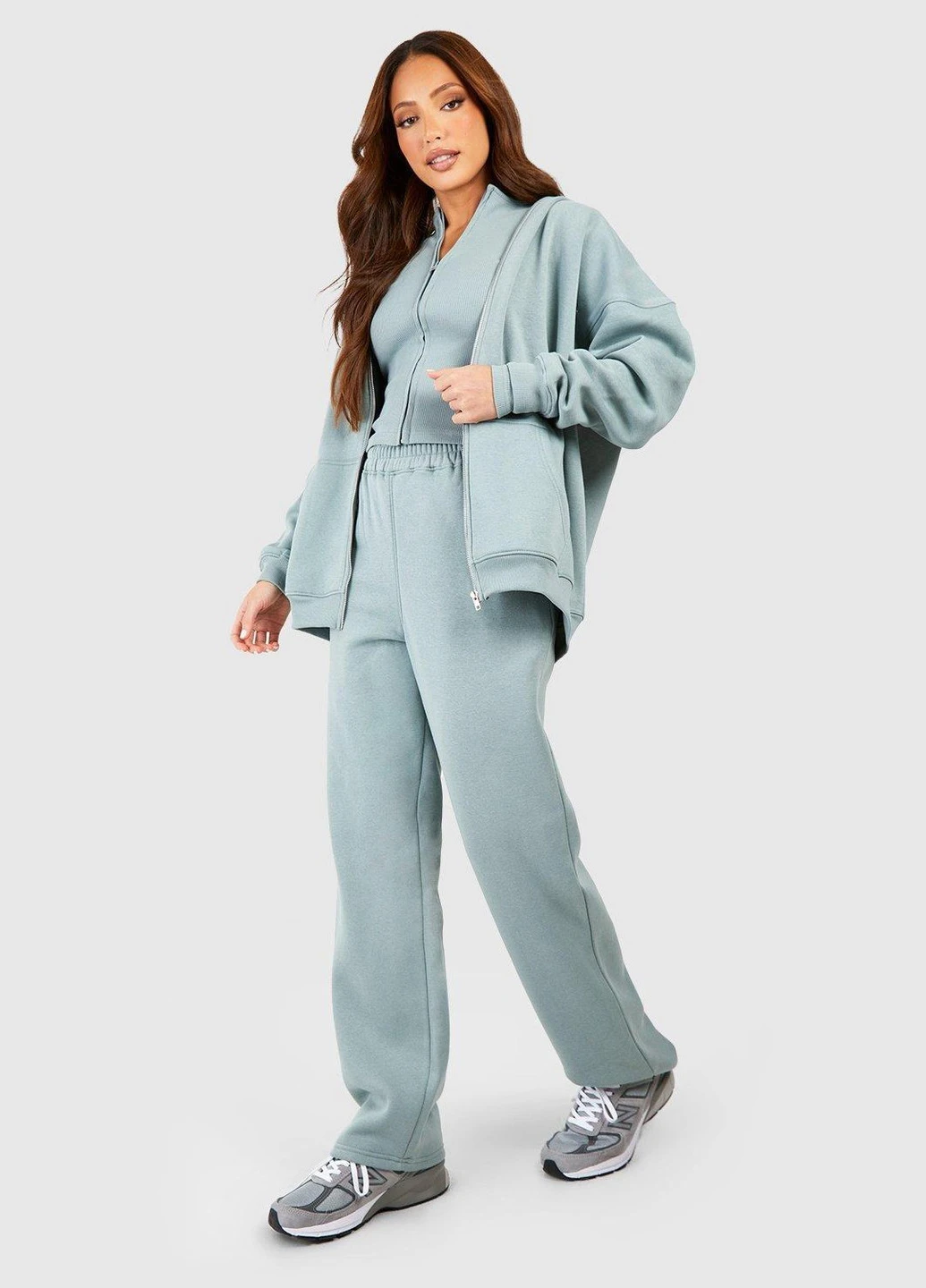 Костюм (топ, толстовка, брюки) Boohoo (315343104)