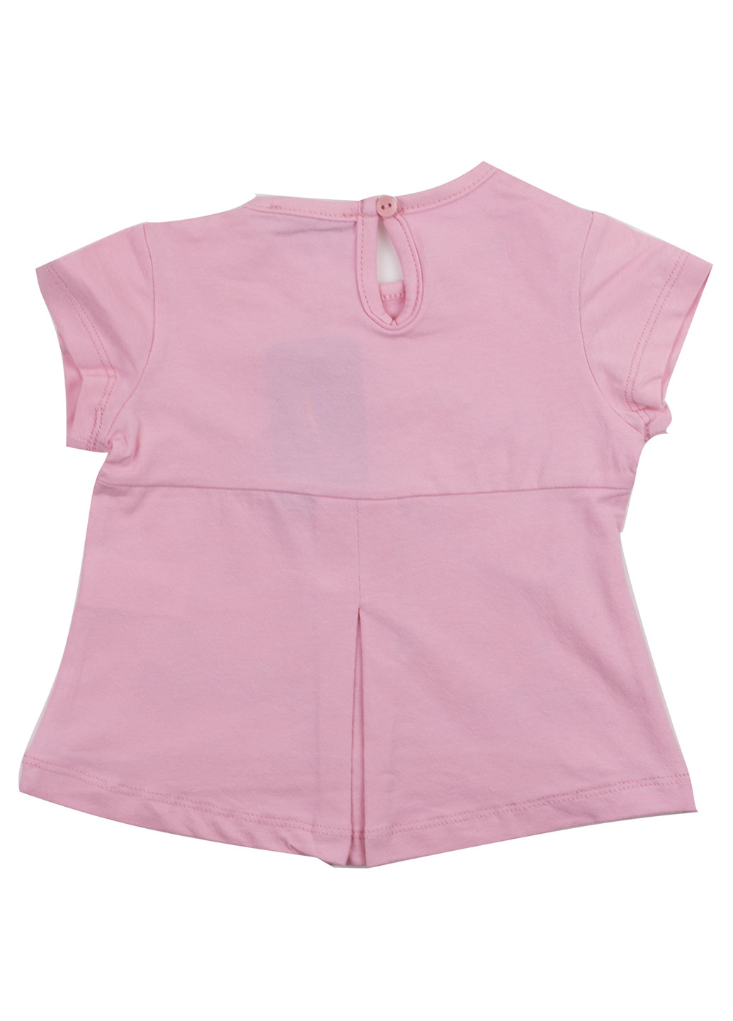 Розовая летняя футболка с коротким рукавом Cichlid