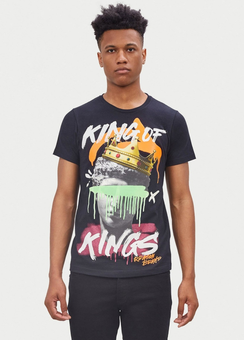 Черная футболка Aeropostale King Of Kings QS18001