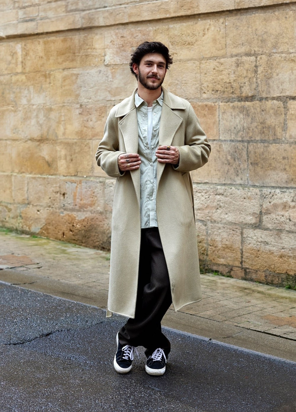 Бежеве демісезонне Пальто Uniqlo