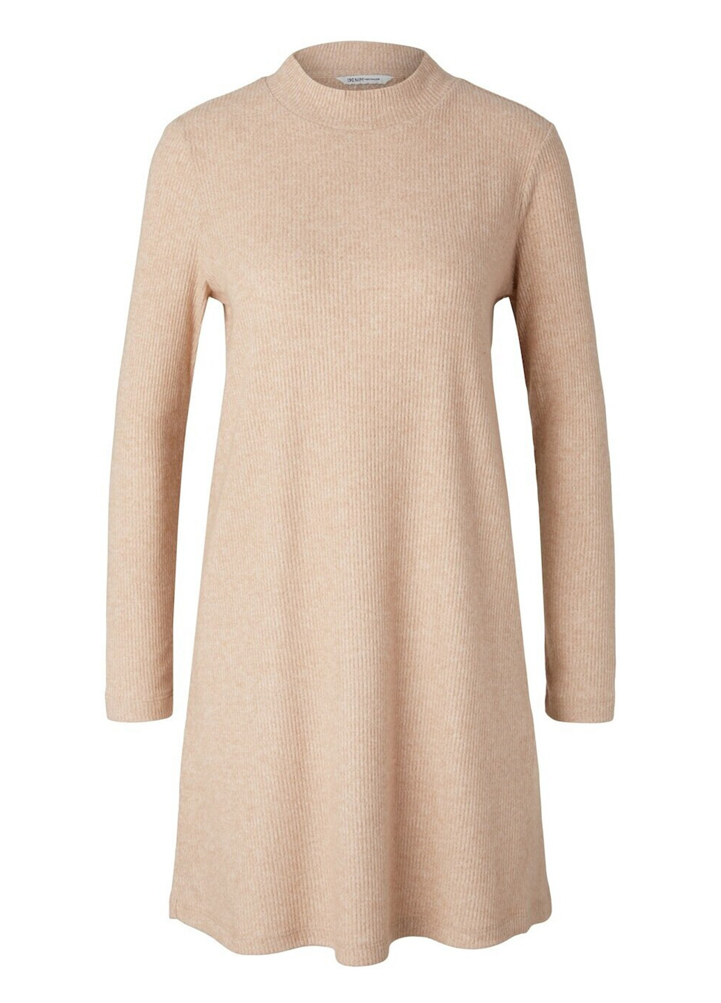 Бежевое кэжуал платье Tom Tailor однотонное