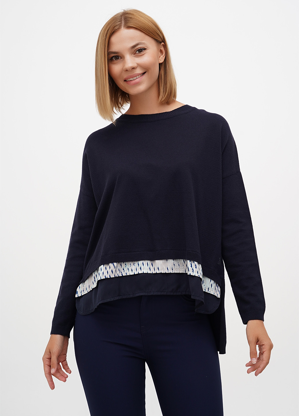 Темно-синій демісезонний джемпер джемпер Sassofono