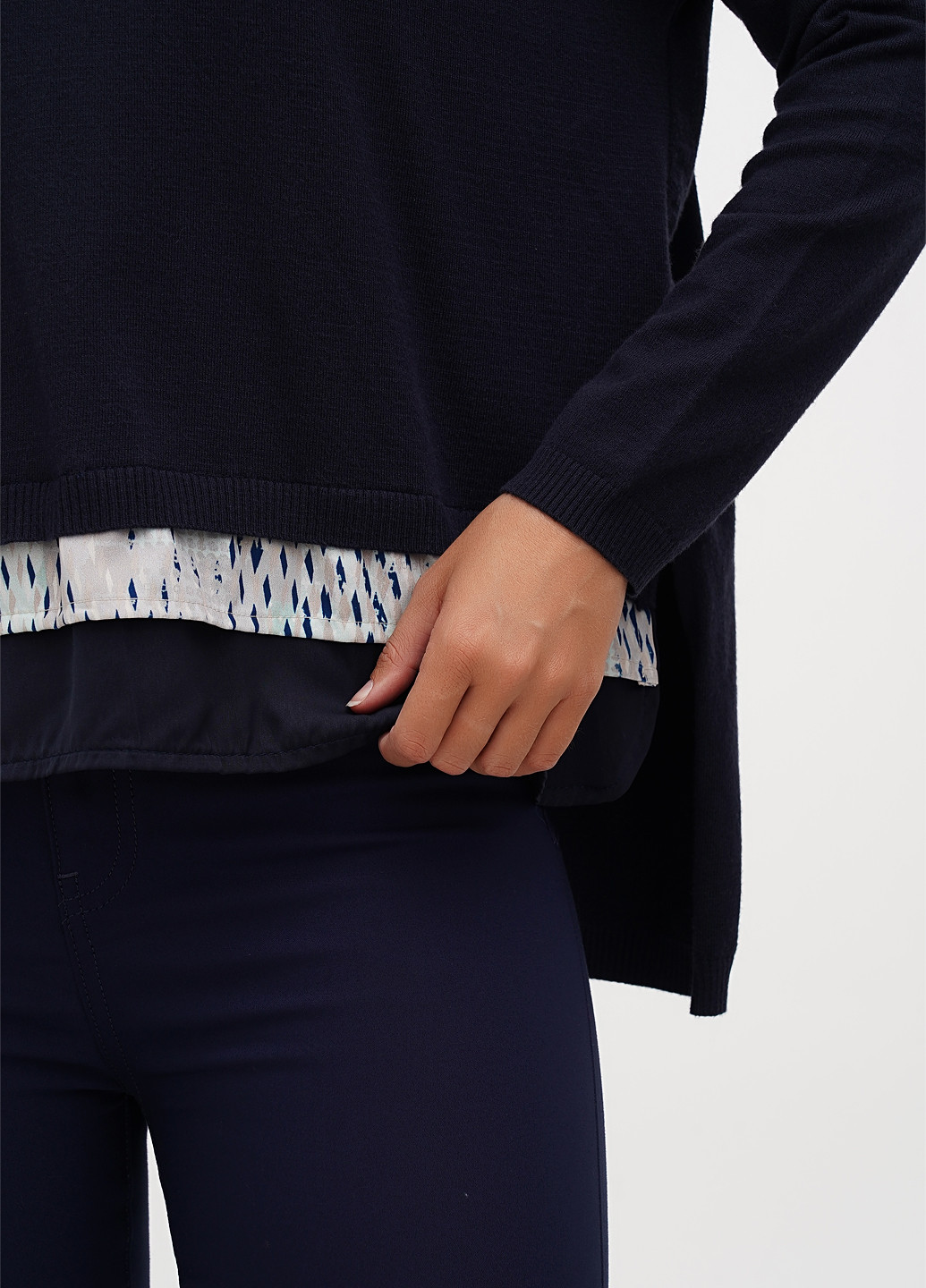 Темно-синій демісезонний джемпер джемпер Sassofono