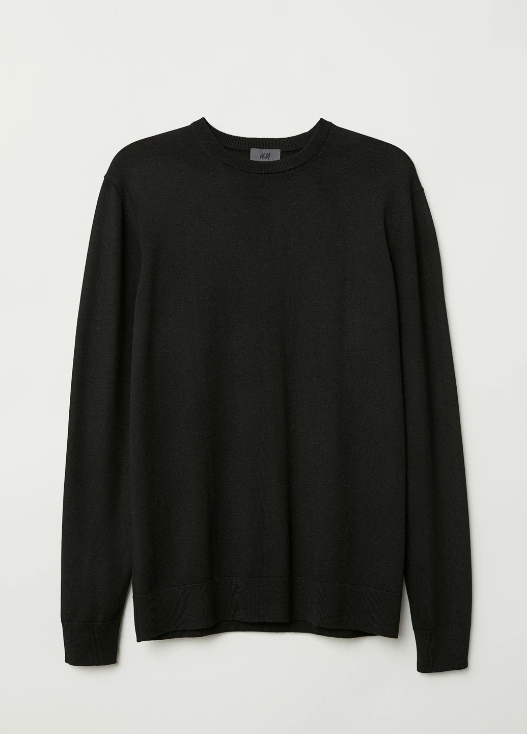 Чорний демісезонний джемпер вовняний H&M
