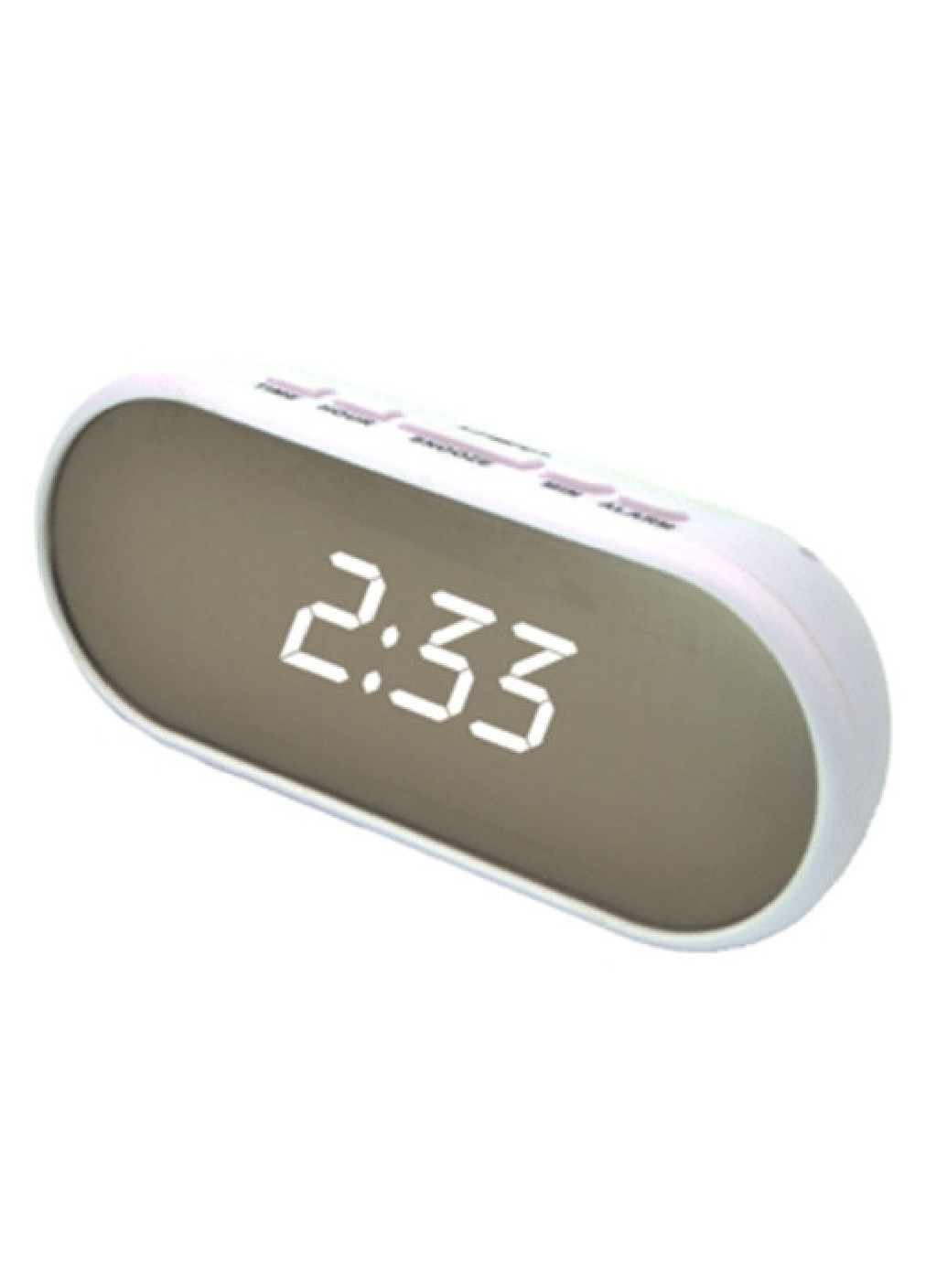 Электронные цифровые зеркальные настольные часы с белой LED подсветкой будильник температура дата (472955-Prob) Francesco Marconi (252567858)