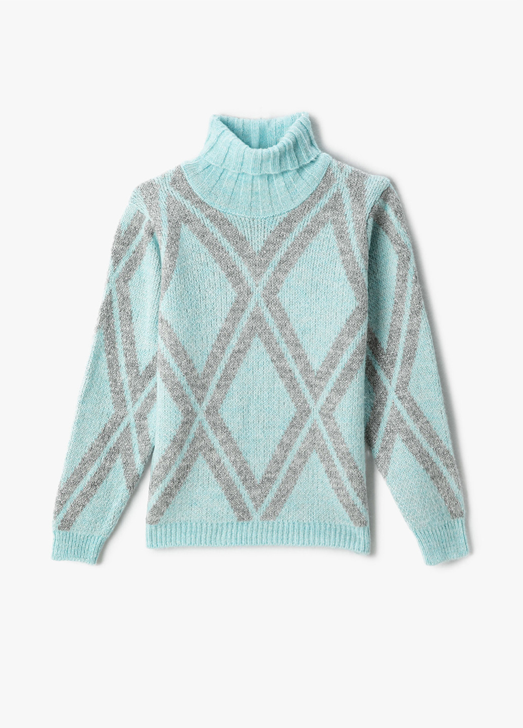 Серо-голубой демисезонный свитер KOTON