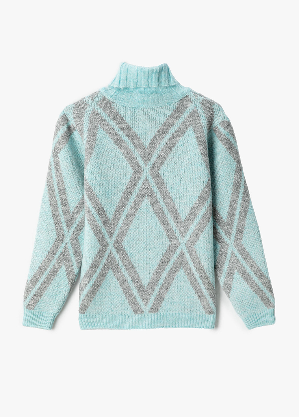 Серо-голубой демисезонный свитер KOTON
