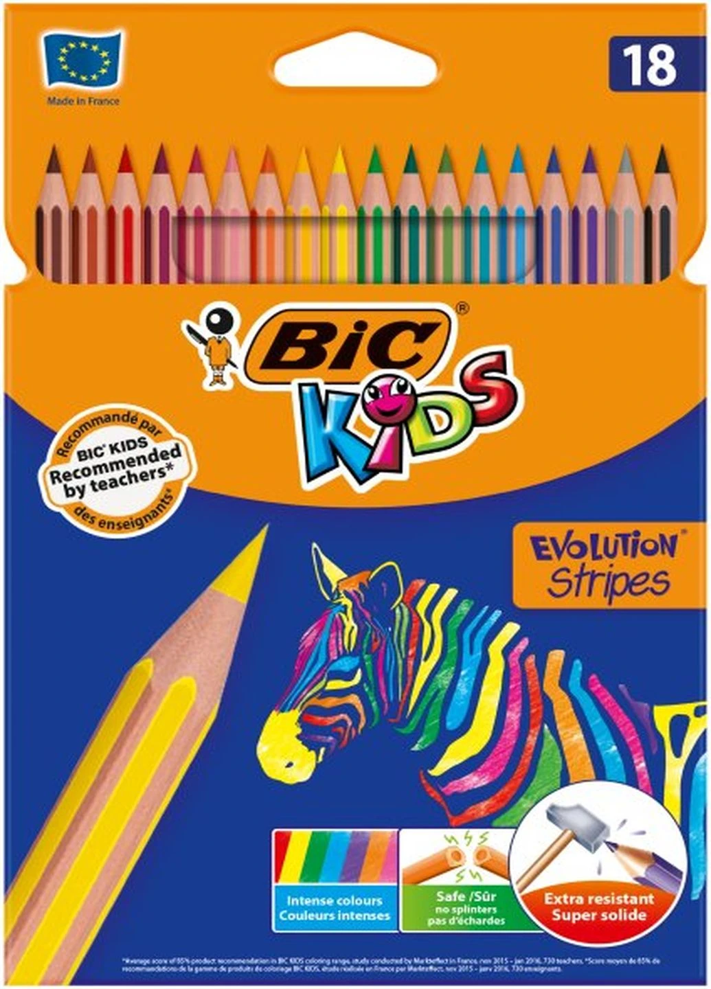 Олівці кольорові 18 кольорів Bic (248407722)