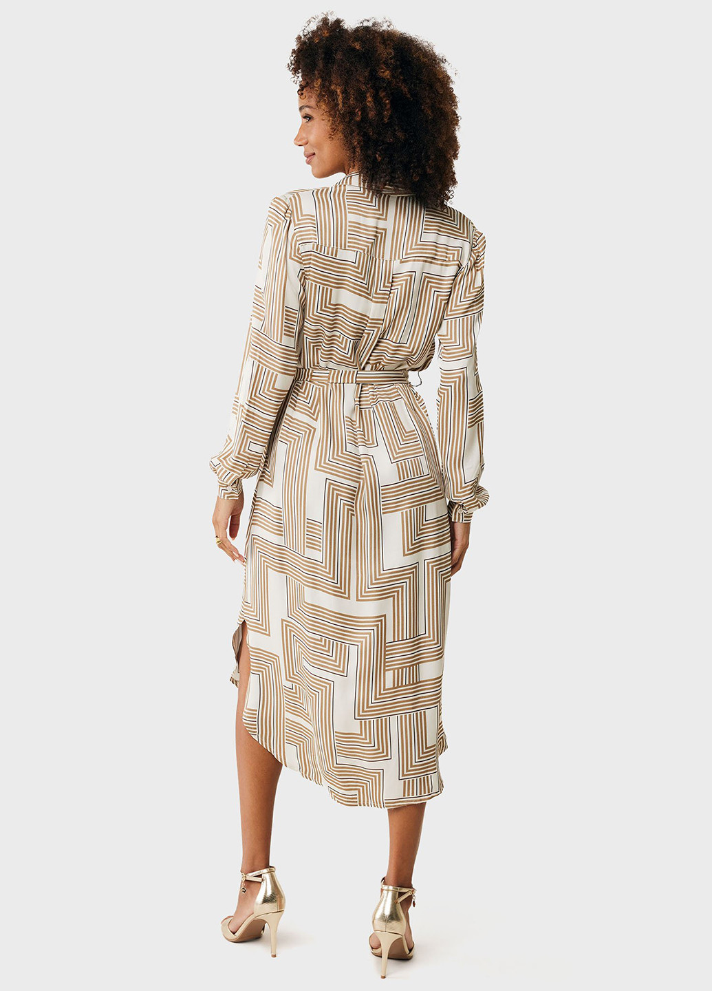 Білий кежуал сукня сукня-сорочка Mexx з геометричним візерунком