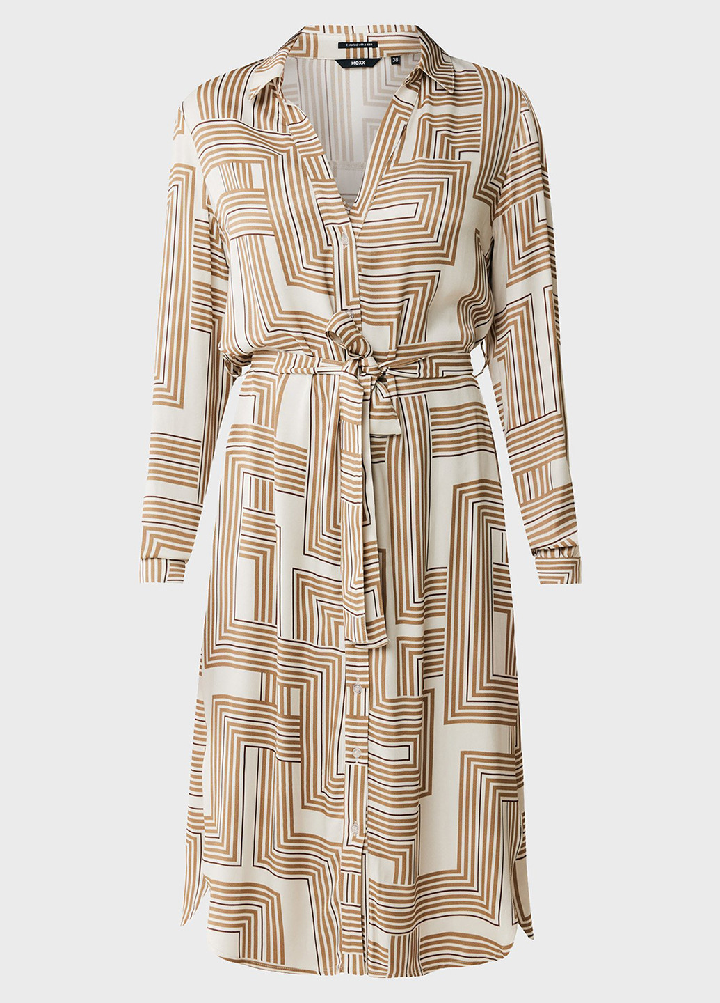 Білий кежуал сукня сукня-сорочка Mexx з геометричним візерунком