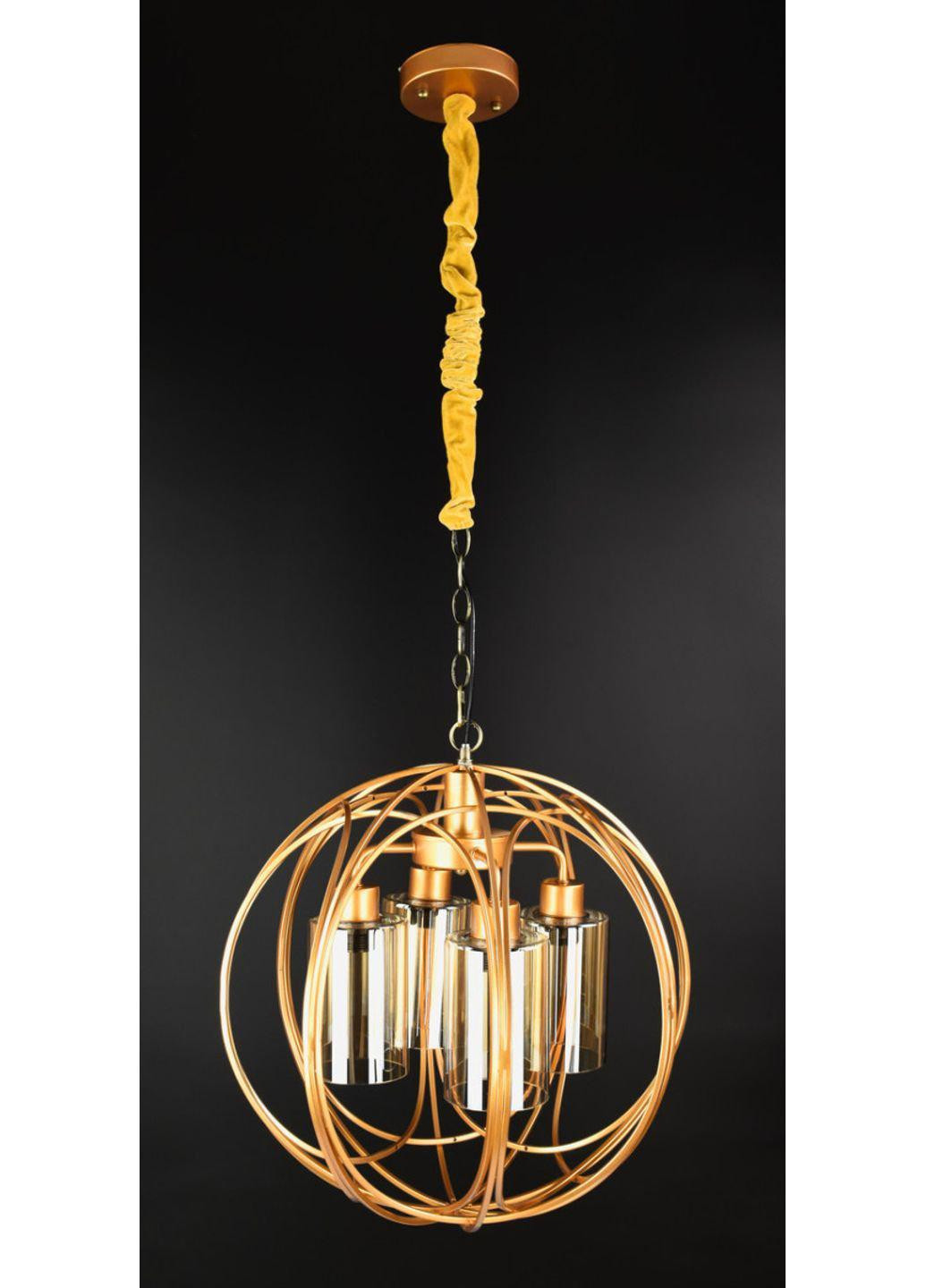 Люстра потолочная подвесная в стиле LOFT (лофт) 12571/4 Жёлтый 50х47х47 см. Sunnysky (253122406)