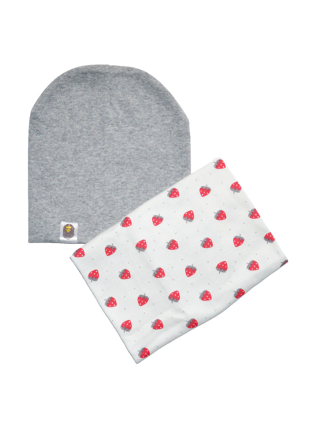 Серый демисезонный комплект (шапка, шарф-снуд) Sweet Hats