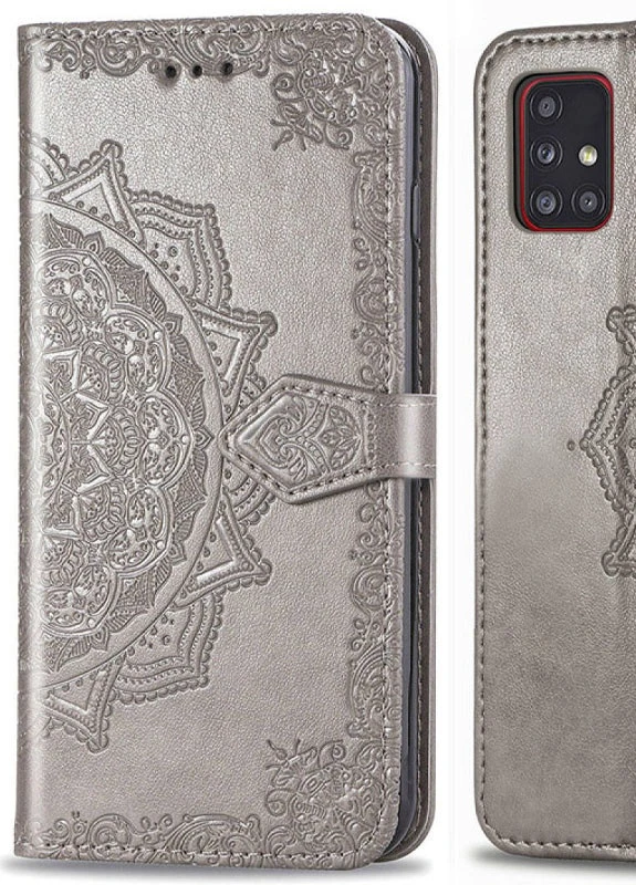 Шкіряний чохол (книжка) Art Case з візитниці для Samsung Galaxy M31s Сірий (is_00000038664_3) Epik (238478830)