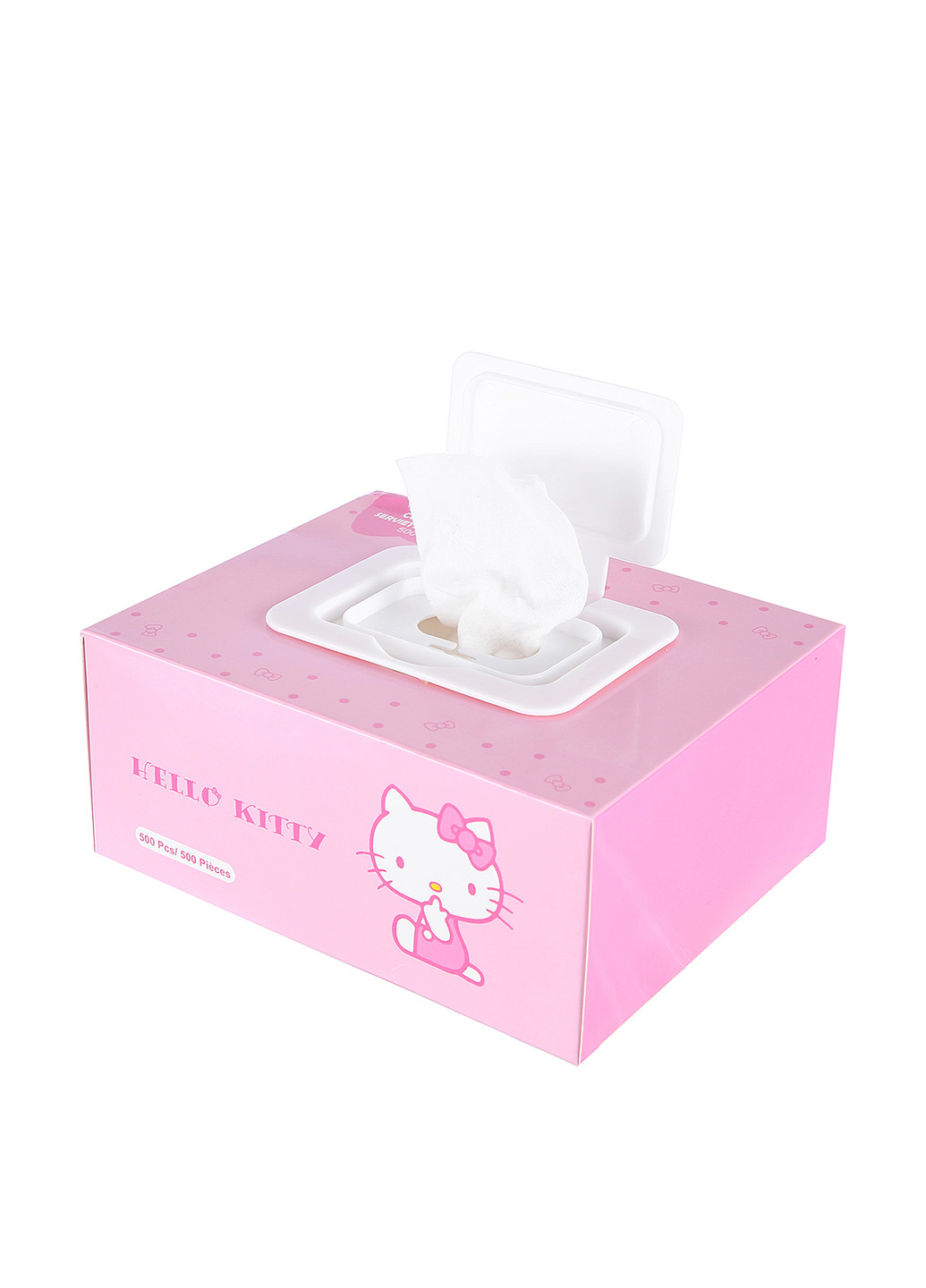 Ватные пафы Sanrio Hello Kitty (500 шт.) Miniso однотонные белые