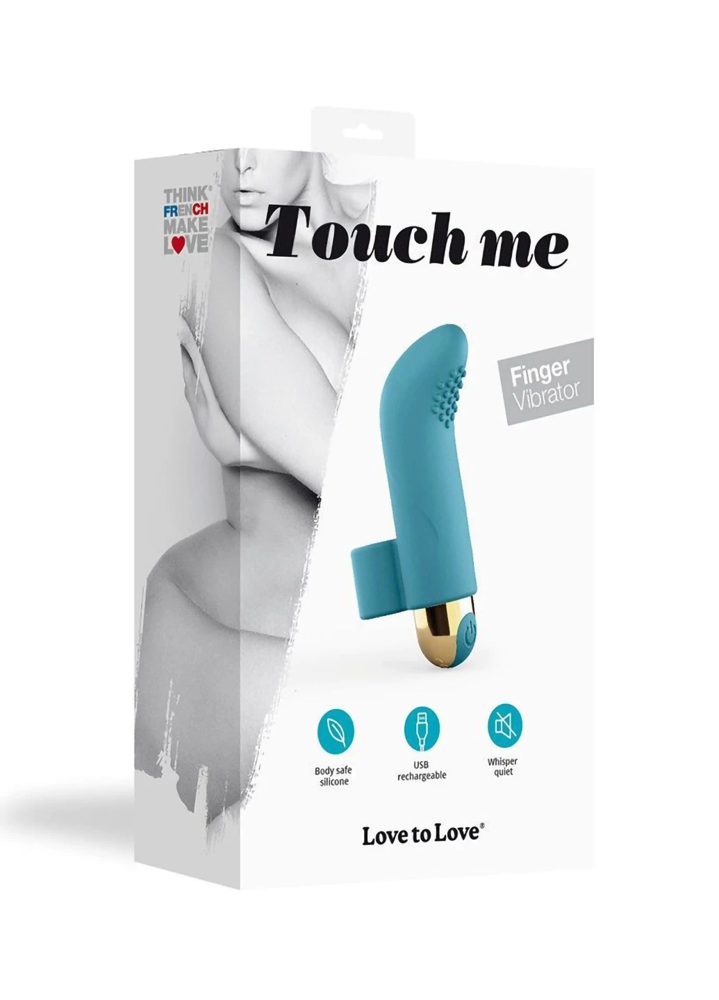 Вибратор на палец TOUCH ME PETROLE перезаряжаемый, мощный мотор Love To Love (254151723)