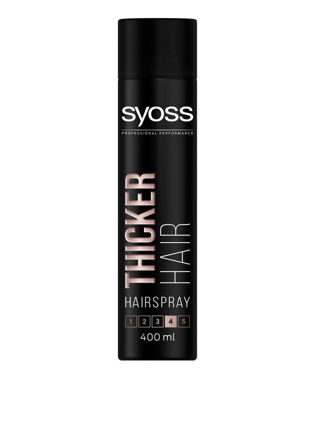 Лак для волос Thicker Hair с волокнами для утолщения волос (Фиксация 4), 400 мл Syoss (252264956)